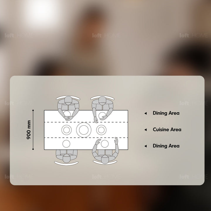 Vintage Boxwood Sintered Stone Dining Table ROMA