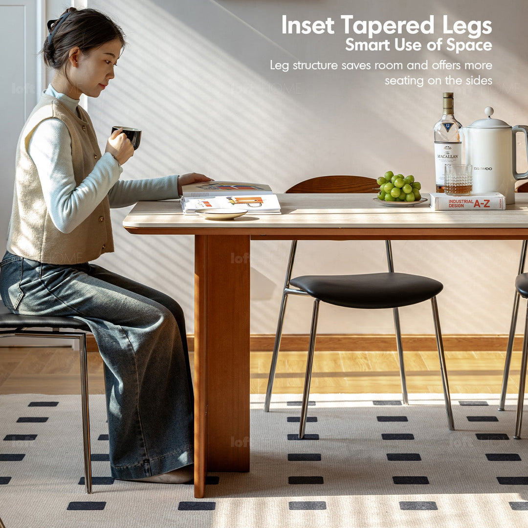 Vintage Boxwood Sintered Stone Dining Table ROMA