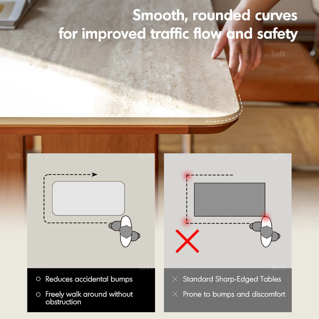 Vintage Boxwood Sintered Stone Dining Table ROMA