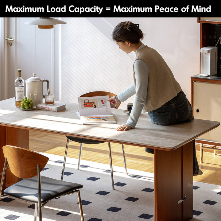 Vintage Boxwood Sintered Stone Dining Table ROMA