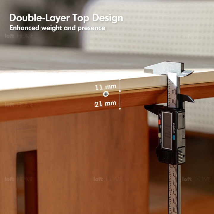 Vintage Boxwood Sintered Stone Dining Table ROMA