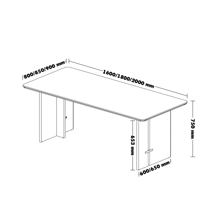 Vintage Boxwood Sintered Stone Dining Table ROMA