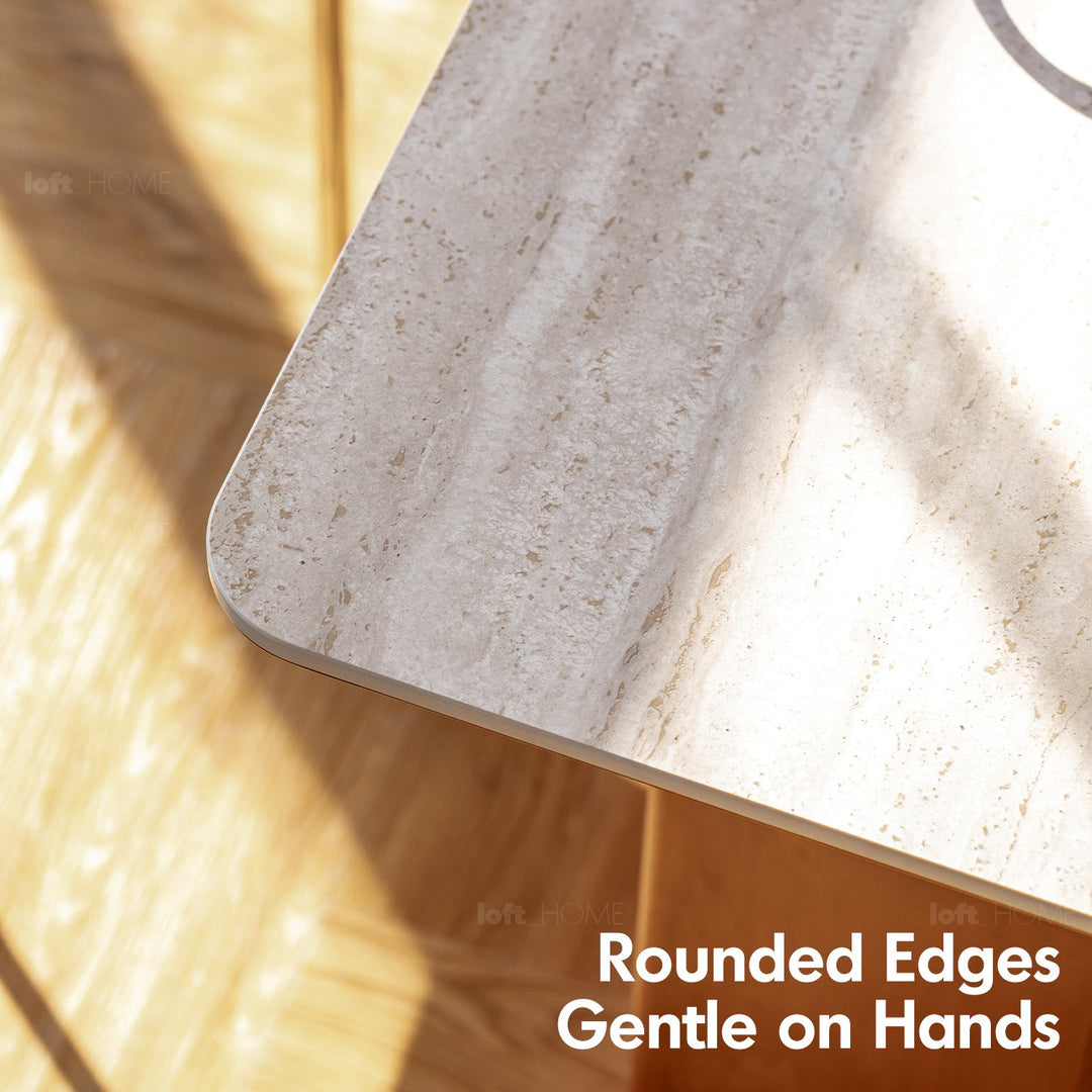 Bauhaus boxwood sintered stone dining table roma detail 20.