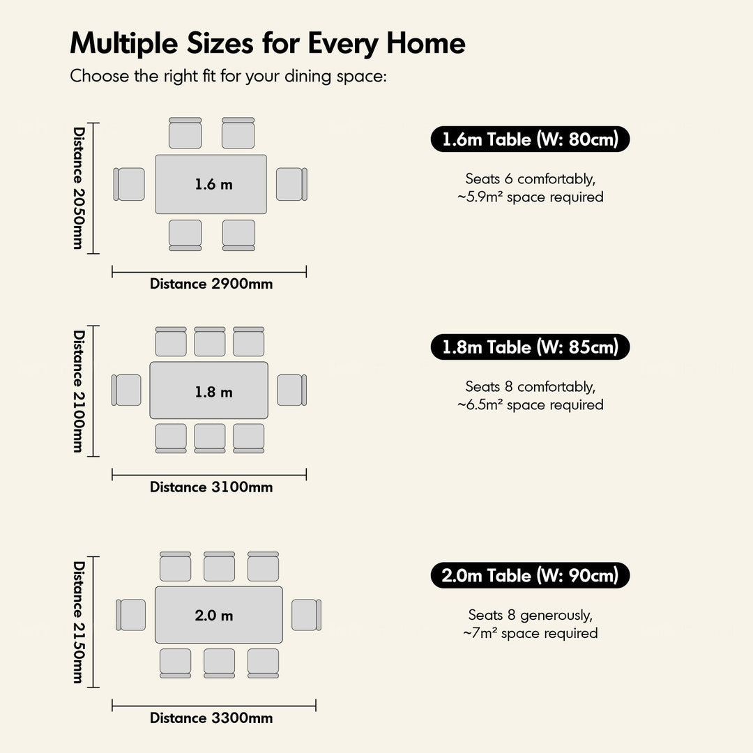 Vintage Boxwood Sintered Stone Dining Table ROMA