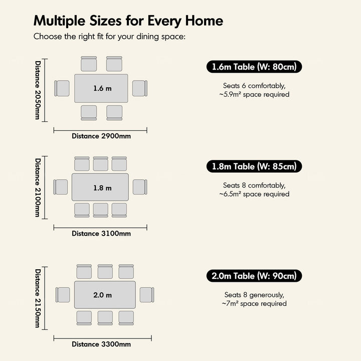 Vintage Boxwood Sintered Stone Dining Table ROMA