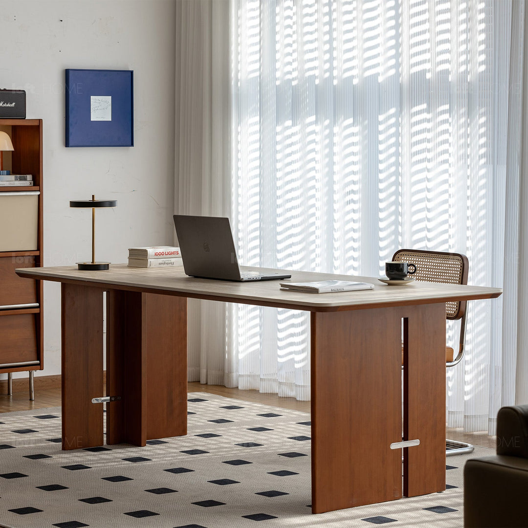 Bauhaus boxwood sintered stone dining table roma detail 25.