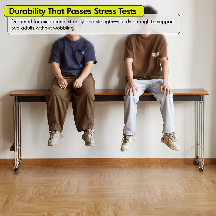 Vintage Boxwood Stainless Steel Mobile Overbed Table SERENI