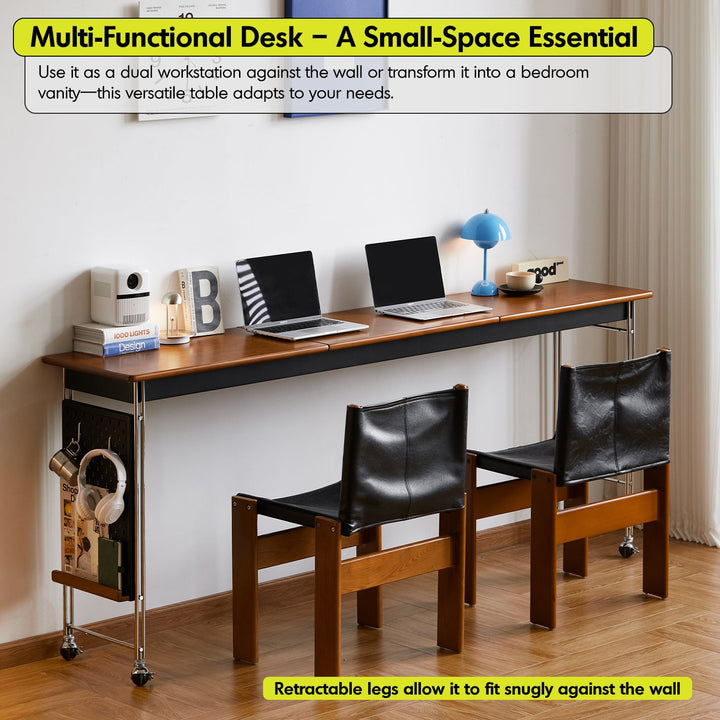 Vintage Boxwood Stainless Steel Mobile Overbed Table SERENI