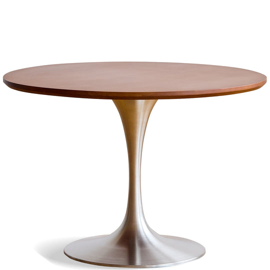 Bauhaus Boxwood Stainless Steel Round Dining Table TULIP