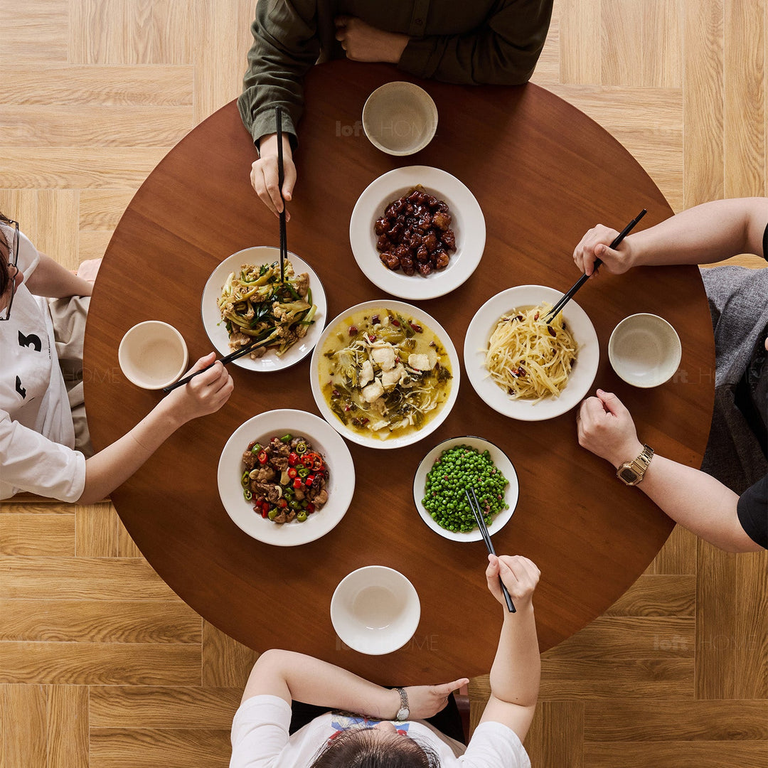 Vintage Boxwood Stainless Steel Round Dining Table TULIP
