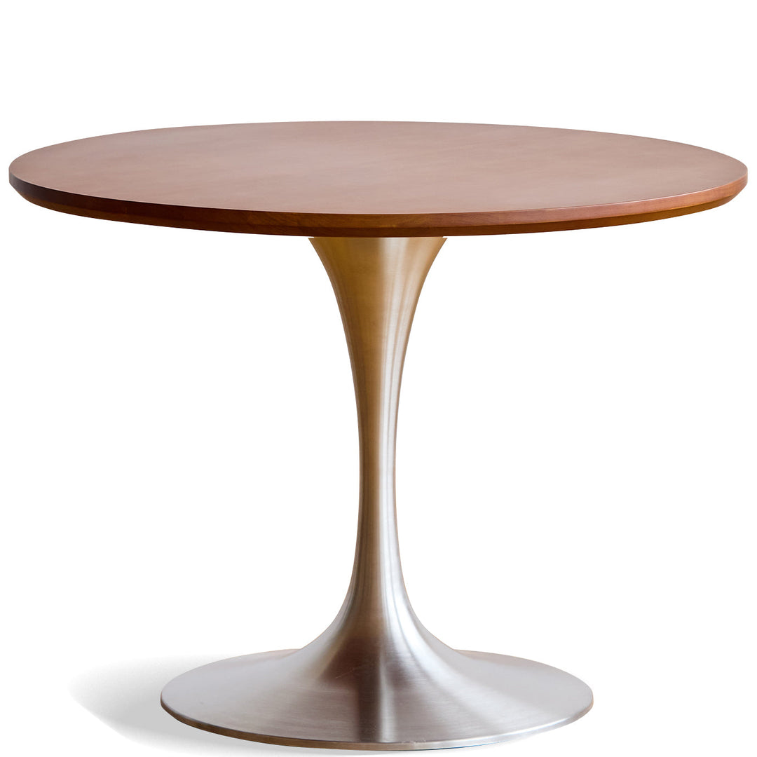 Bauhaus Boxwood Stainless Steel Round Dining Table TULIP