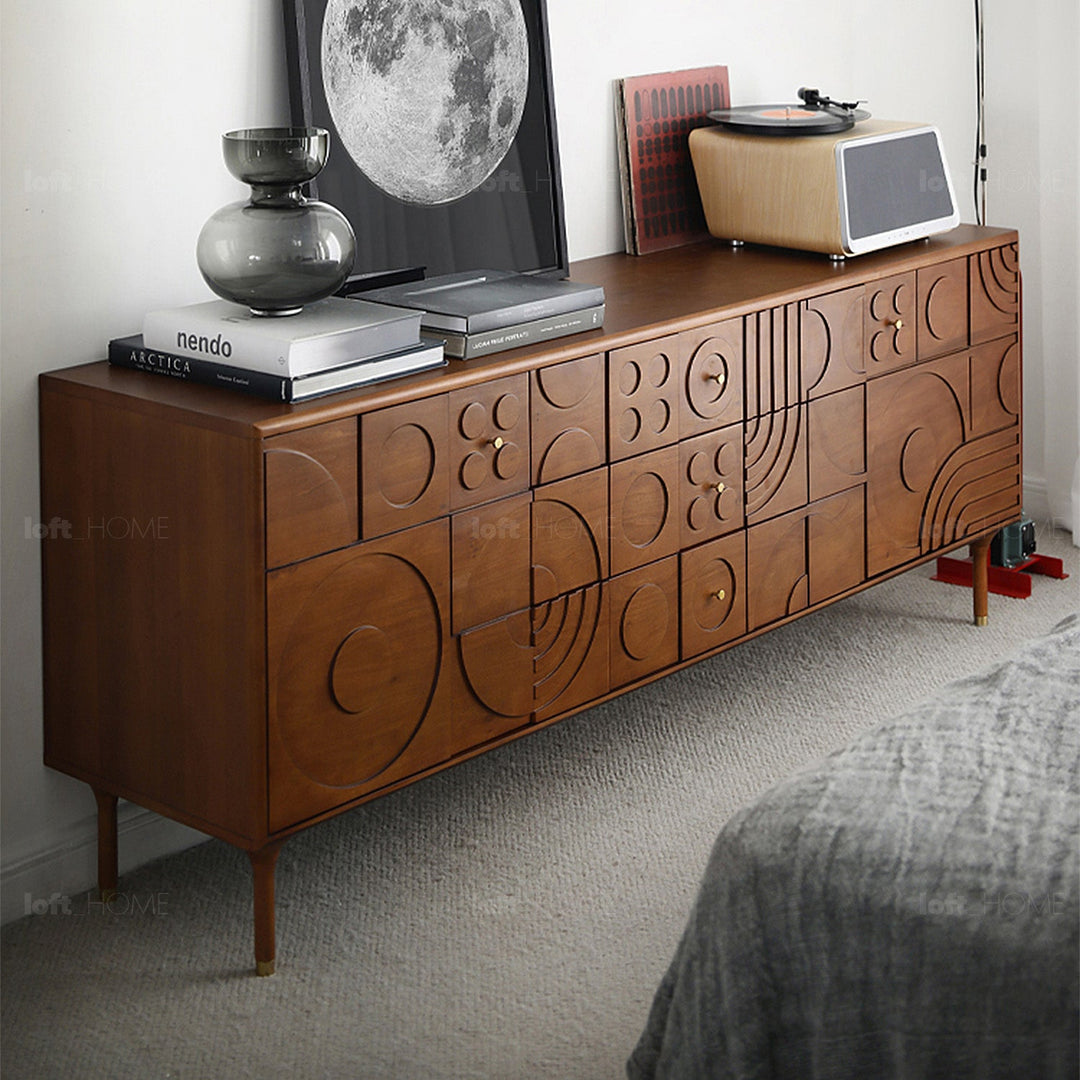 Vintage boxwood storage side cabinet madrid material variants.