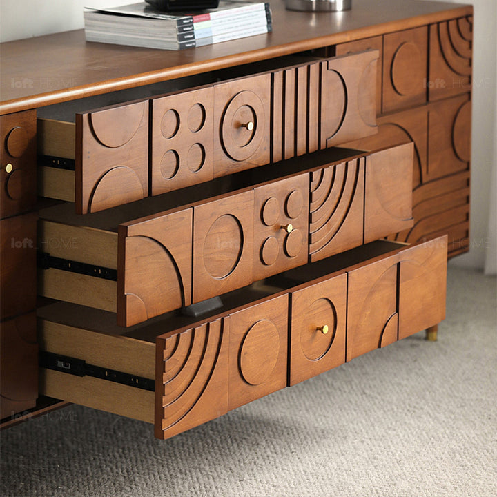 Vintage boxwood storage side cabinet madrid with context.