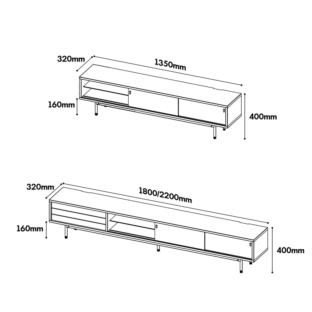 Bauhaus boxwood tv console bach size charts.