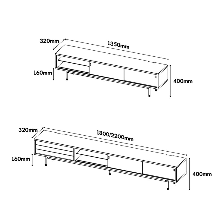 Bauhaus boxwood tv console bach size charts.