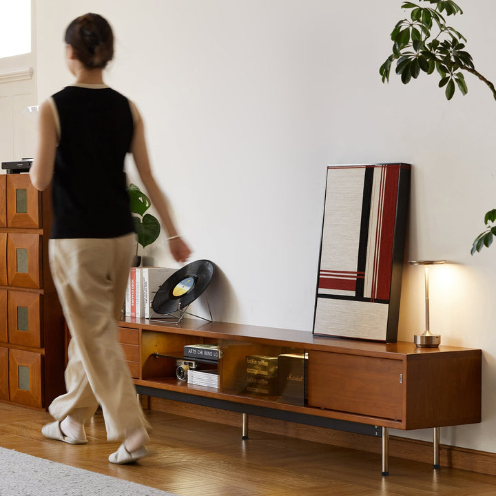 Bauhaus boxwood tv console bach in details.