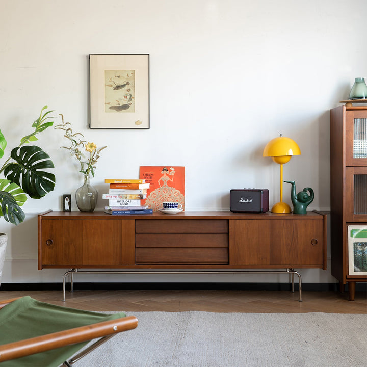 Bauhaus boxwood tv console silver salt primary product view.