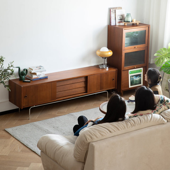 Bauhaus boxwood tv console silver salt material variants.