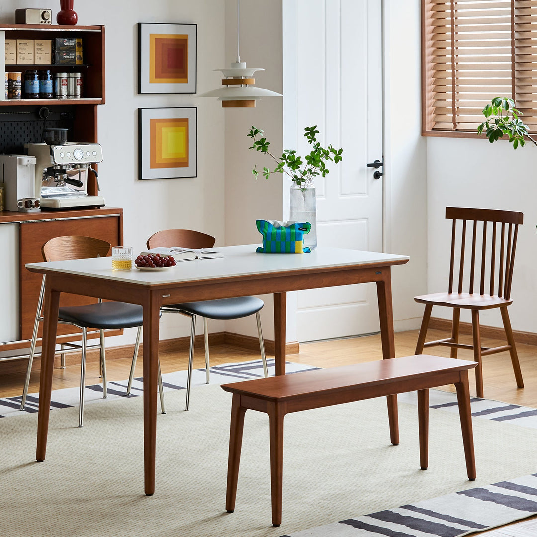 Bauhaus sintered stone dining table mies primary product view.