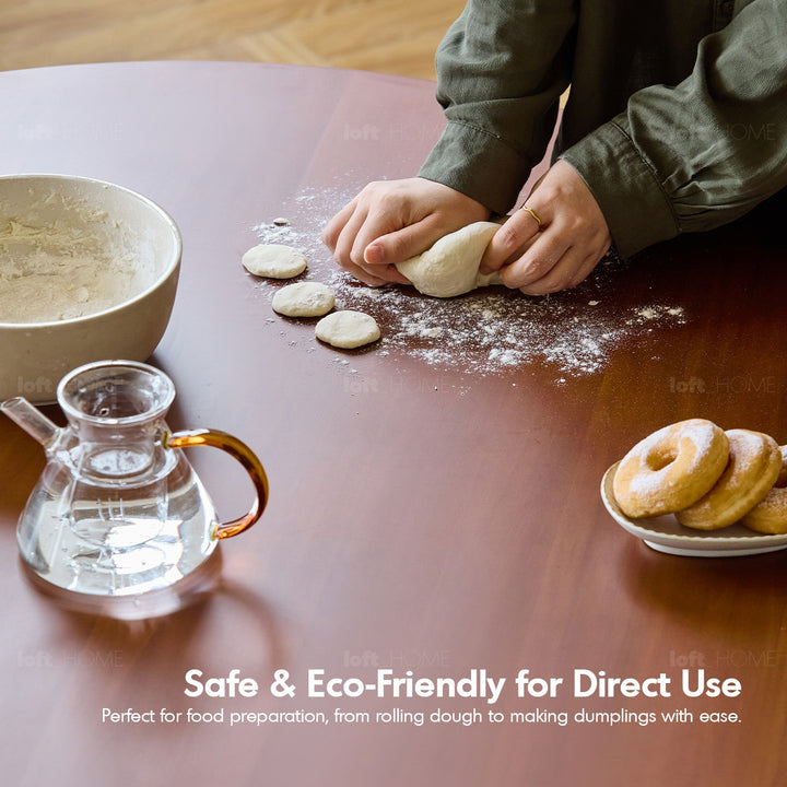 Vintage Sintered Stone Stainless Steel Round Dining Table TULIP