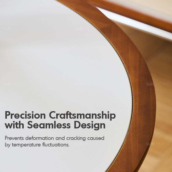 Vintage Sintered Stone Stainless Steel Round Dining Table TULIP