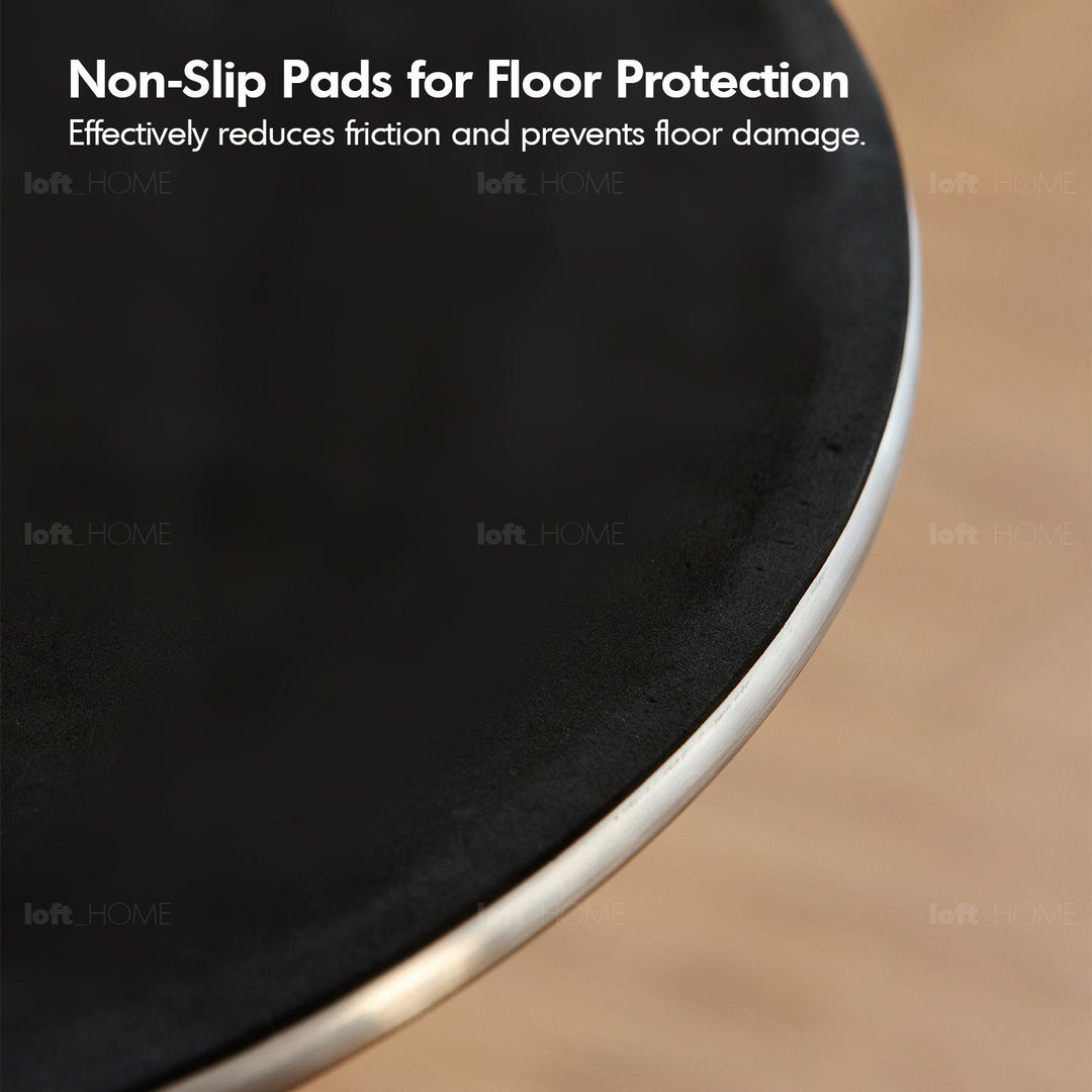 Vintage Sintered Stone Stainless Steel Round Dining Table TULIP