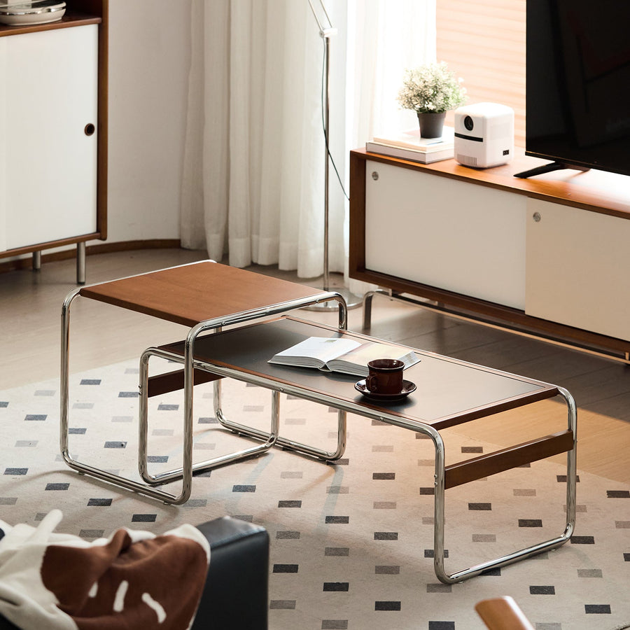 Bauhaus boxwood sintered stone coffee table set rio primary product view.