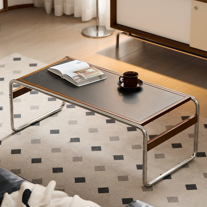 Bauhaus boxwood sintered stone coffee table set rio material variants.