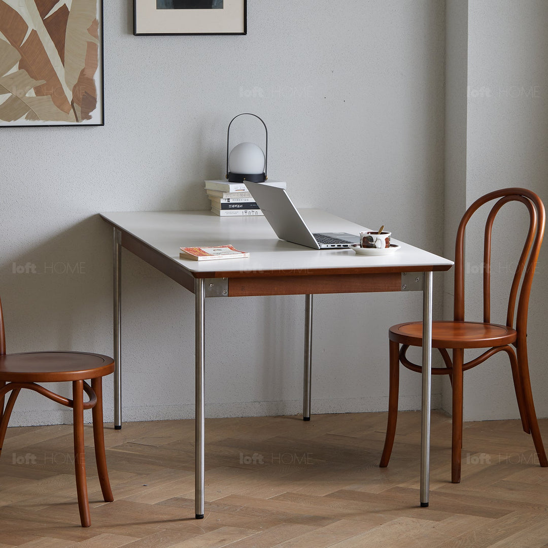 Vintage boxwood dining table season detail 7.