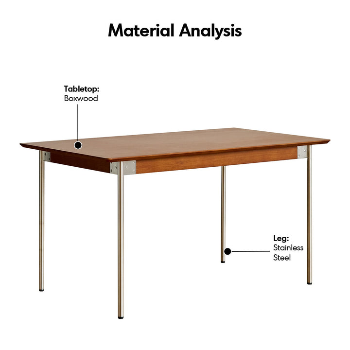 Bauhaus boxwood dining table season detail 8.