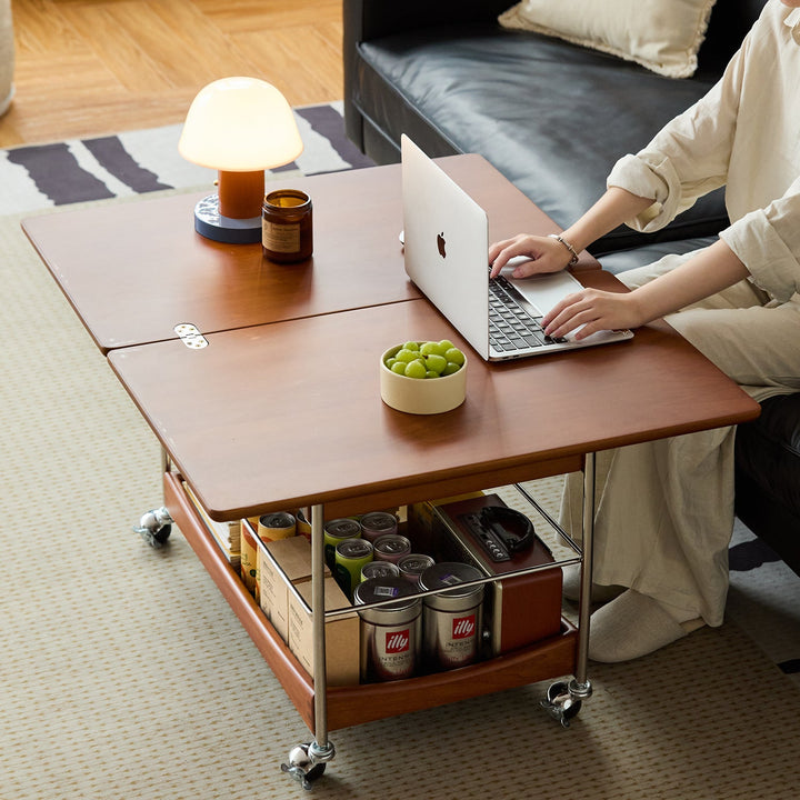 Bauhaus boxwood extendable coffee table versa with context.