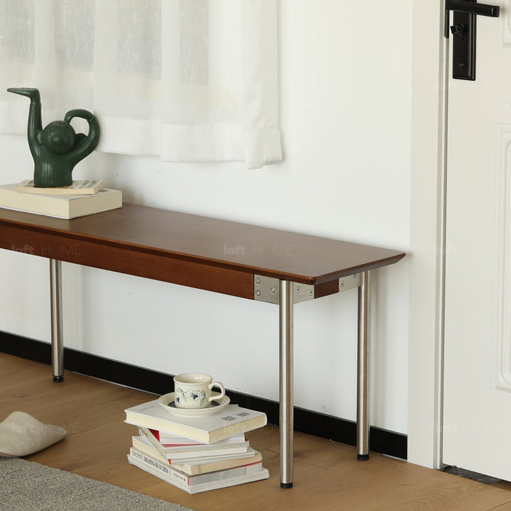 Vintage boxwood sintered dining bench season environmental situation.