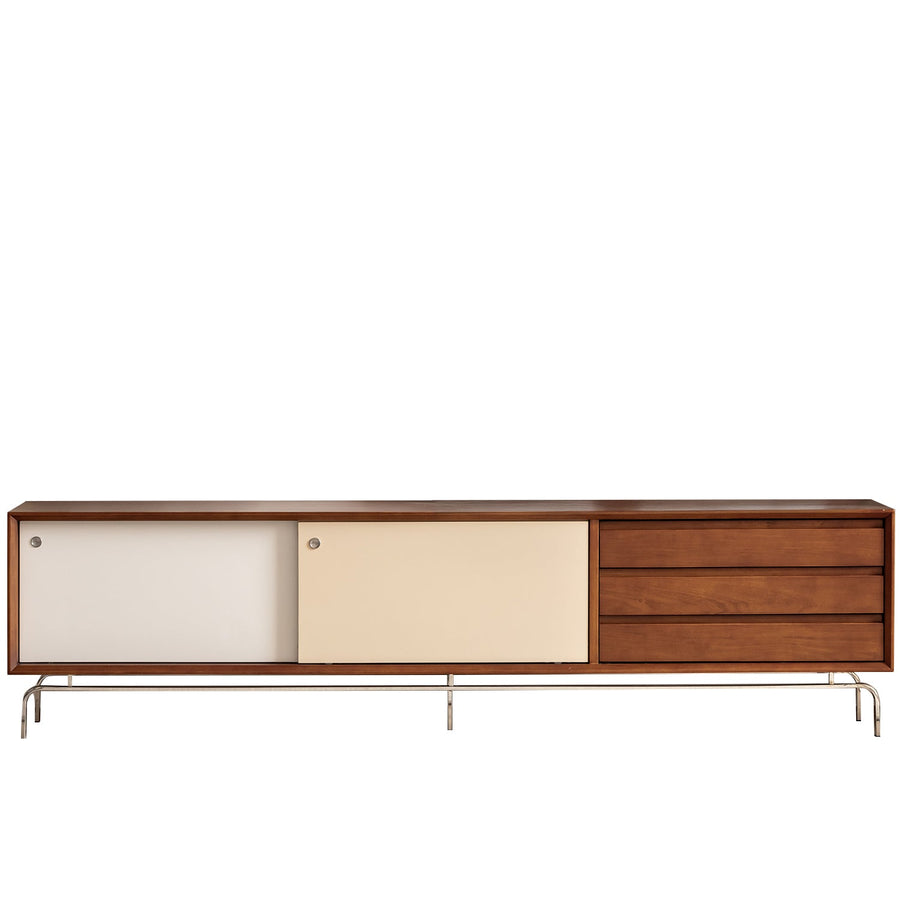 Bauhaus Boxwood Sliding Door TV Console MOONRISE