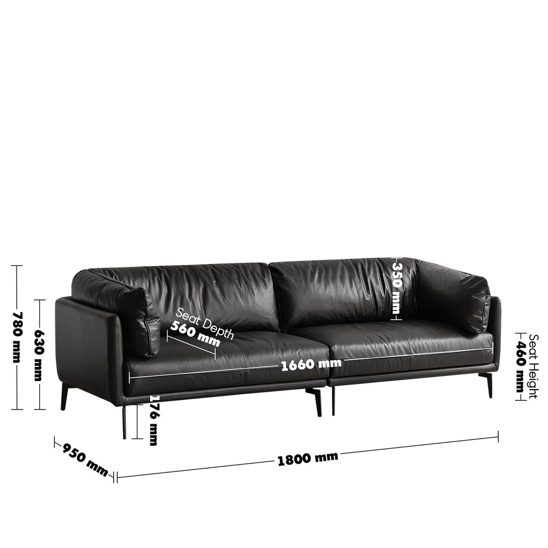 Vintage genuine leather 2 seater sofa bravo size charts.