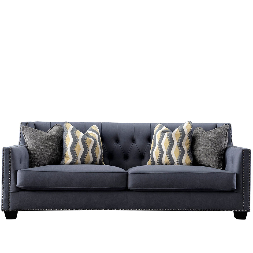 Vintage Microfiber Leather 3 Seater Sofa GRIMM