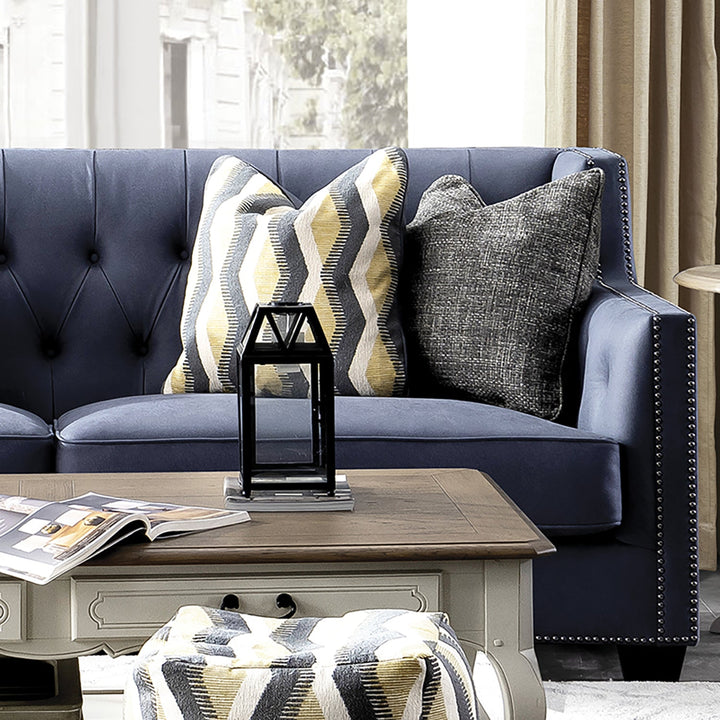 Vintage Microfiber Leather 3 Seater Sofa GRIMM