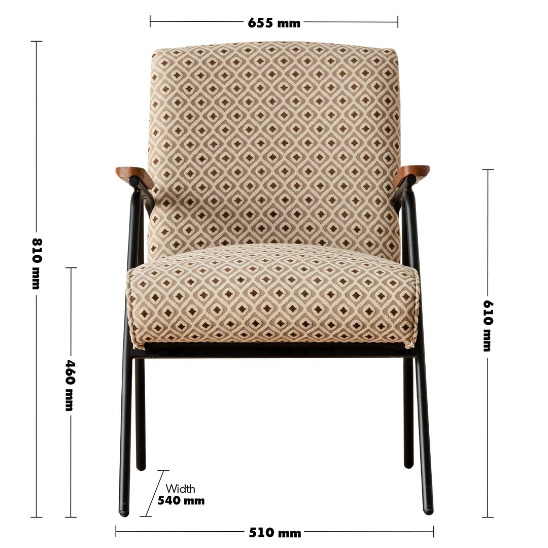 Bauhaus mixed weave fabric 1 seater sofa wheat size charts.