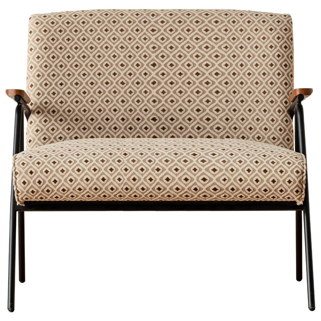 Vintage Mixed Weave Fabric 2 Seater Sofa WHEAT