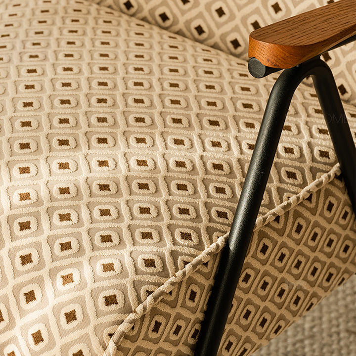 Vintage Mixed Weave Fabric 2 Seater Sofa WHEAT