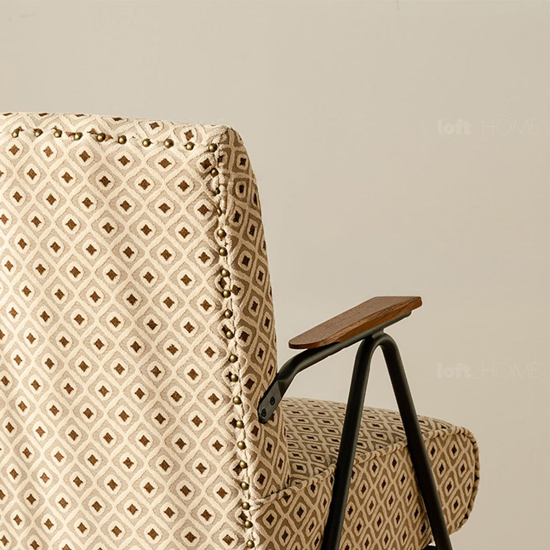 Bauhaus mixed weave fabric 2 seater sofa wheat material variants.