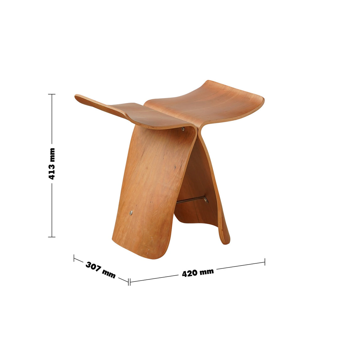 Vintage Plywood Stool FLYER