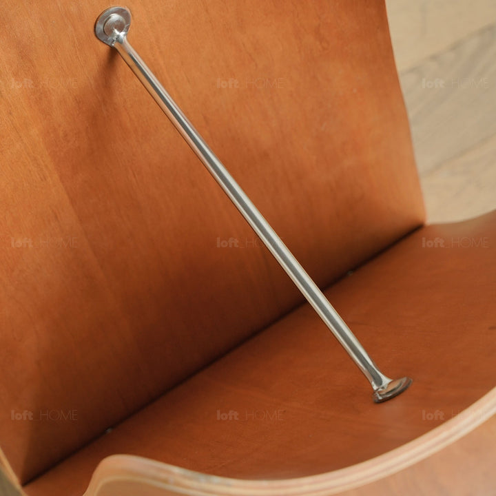Vintage plywood stool flyer in details.
