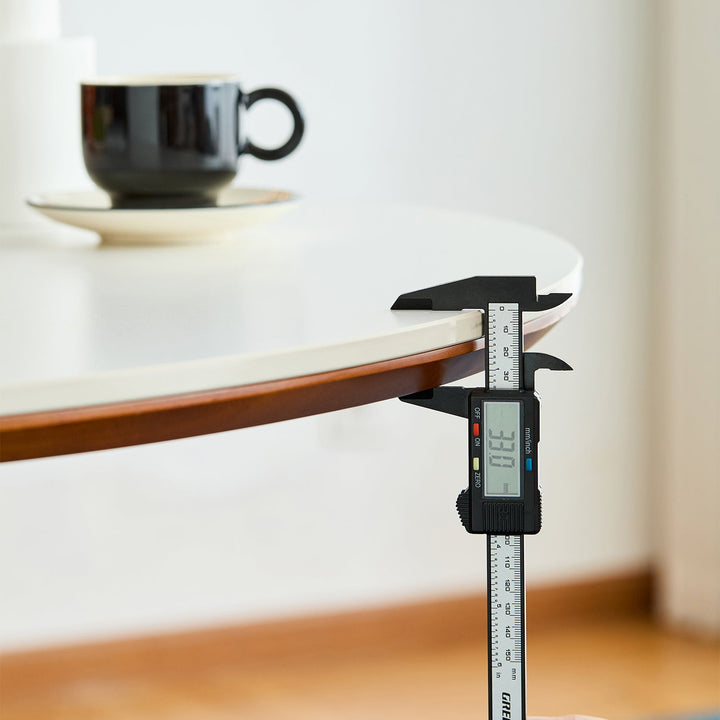 Vintage Sintered Stone Round Dining Table GREY