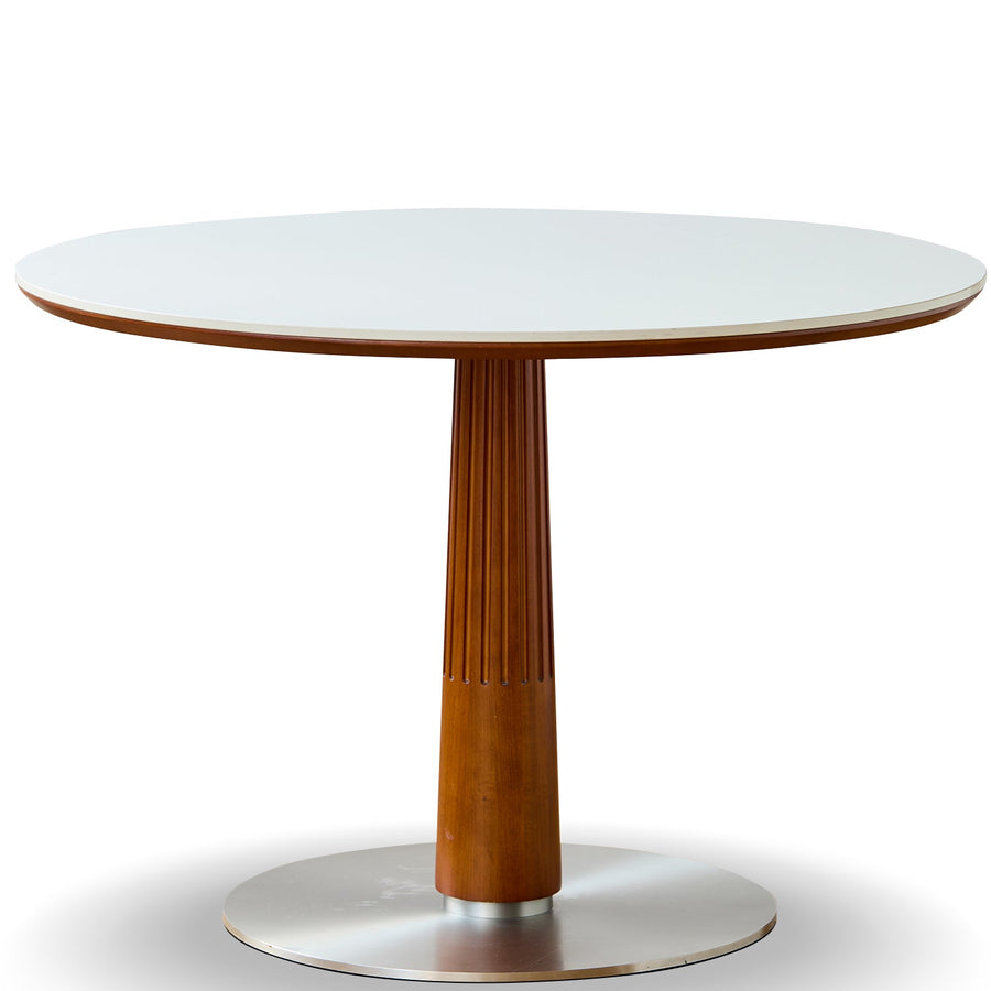 Vintage Boxwood Sintered Stone Round Dining Table GREY