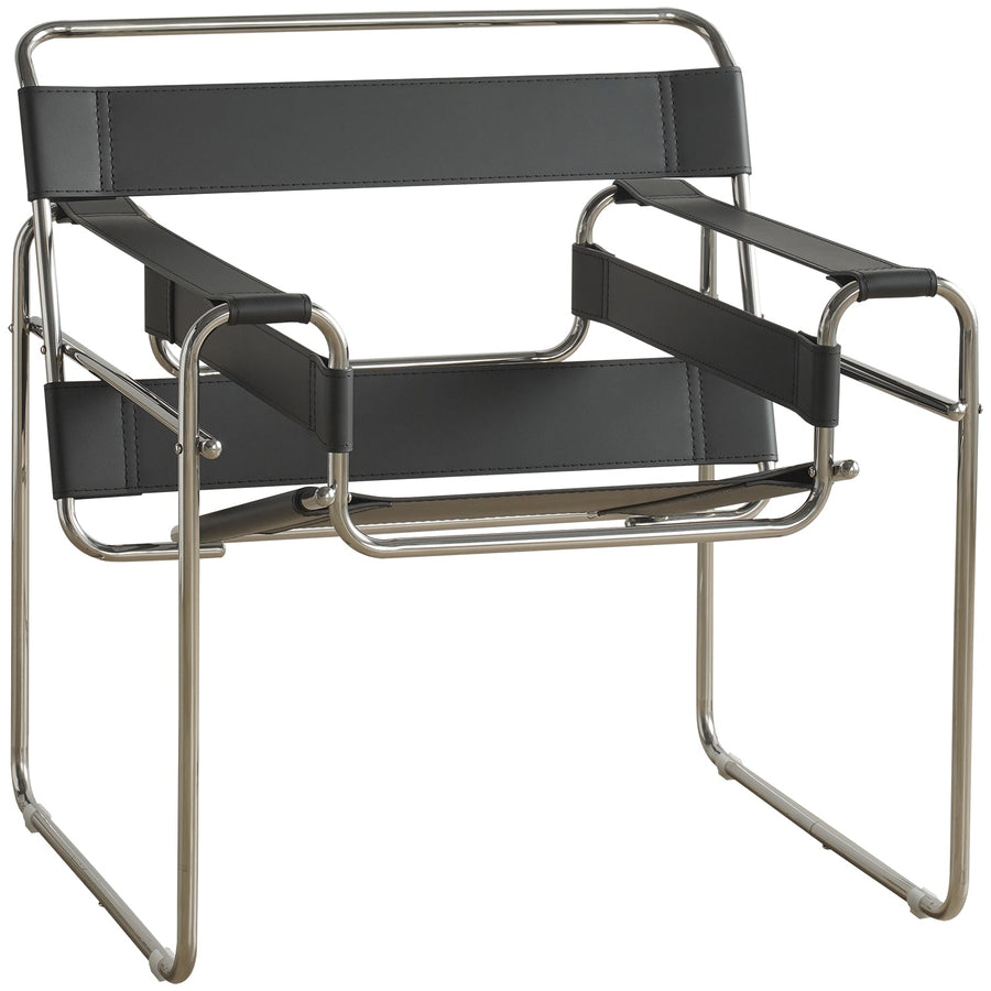 Bauhaus Steel Leather Sofa Chair 1 Seater Sofa WASSILY