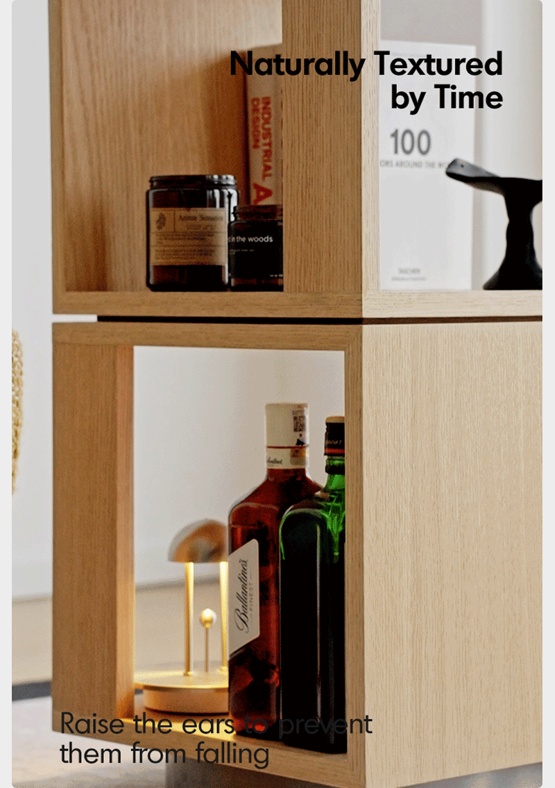 Minimalist Ash Wood Veneer Revolving Side Table AXEL More Details and Instruction_7