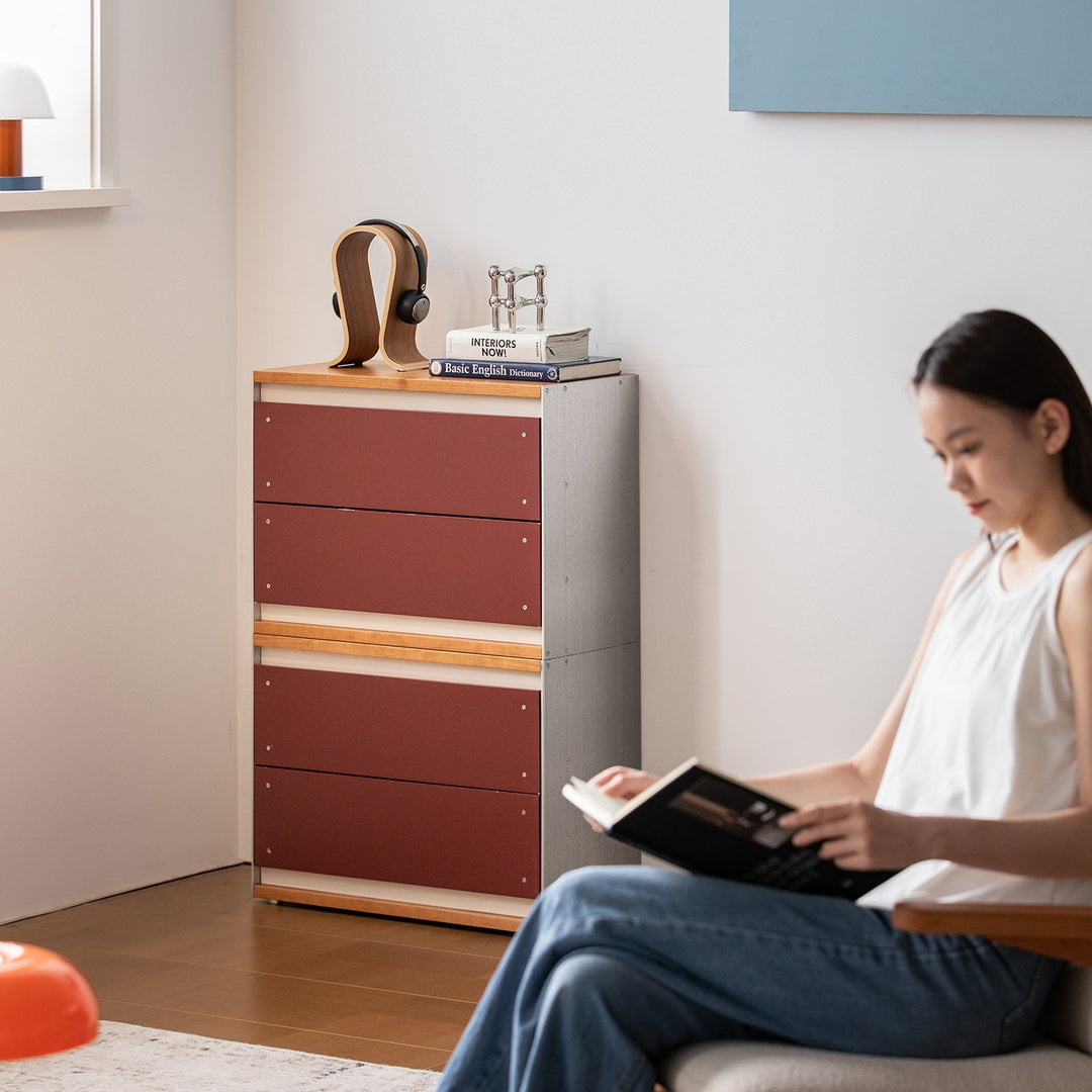 Bauhaus Aluminium Modular Chest Of Drawer GEOMETRIC