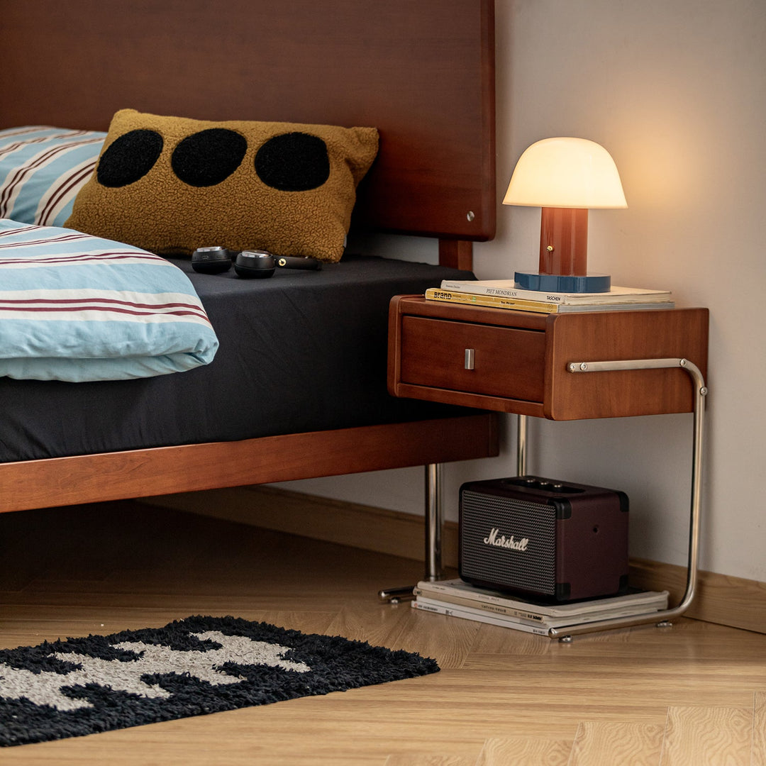 Bauhaus boxwood side table nobuo in panoramic view.