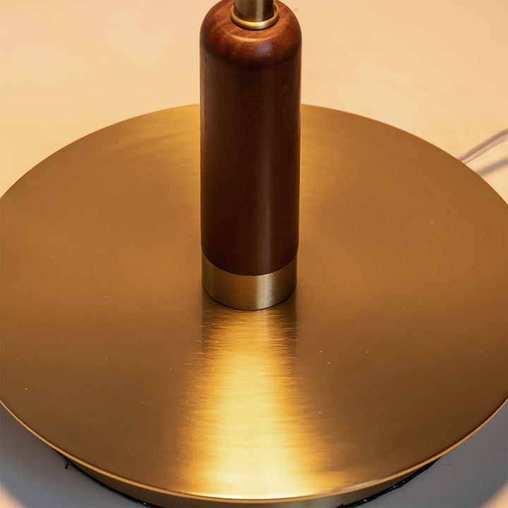 Bauhaus brass table lamp dream in panoramic view.