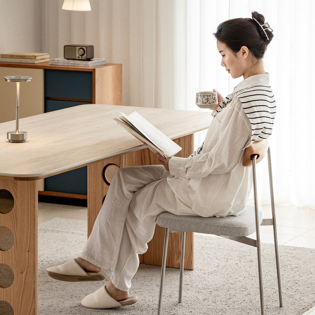 Bauhaus cherry wood dining chair wiener size charts.